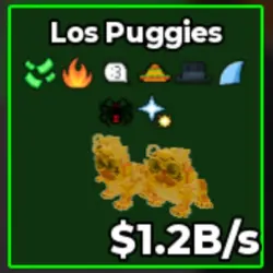 Gold Los Puggies (f02261) (Секретный персонаж) — Roblox, лот №231150
