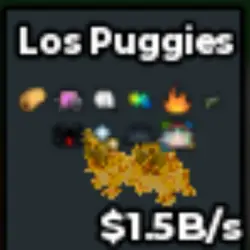 Gold Los Puggies 1.5B s nexs (Секретный персонаж) — Roblox, лот №231169