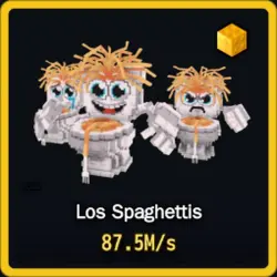 Gold Los Spaghettis 87.5M s (Секретный персонаж) — Roblox, лот №231190