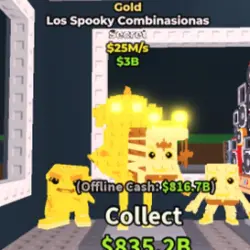 Gold Los Spooky Combinasionas 25M s Craft Exclusive (Секрет… — Roblox, лот №231193