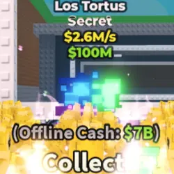 Gold Los Tortus 2.6M s (Секретный персонаж) — Roblox, лот №231198
