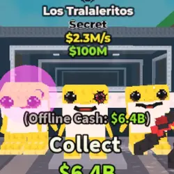 Gold Los Tralaleritos 2.3M s (Секретный персонаж) — Roblox, лот №231199