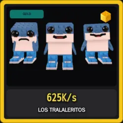 Gold Los Tralaleritos 625K s (Секретный персонаж) — Roblox, лот №231202