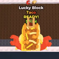 Gold Lucky Block Taco Trait : Crab Rave , Taco (Taco персон… — Roblox, лот №231215