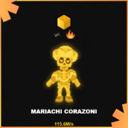 Gold Mariachi Corazoni 115.6M s (Секретный персонаж) — Roblox, лот №231219