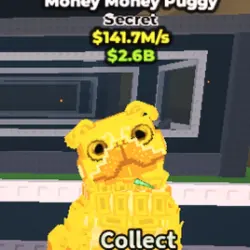 Gold Money Money Puggy 141.7m s (Секретный персонаж) — Roblox, лот №231314