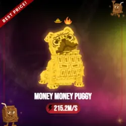 Gold Money Money Puggy 215.2M s (Секретный персонаж) — Roblox, лот №231319