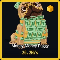 Gold Money Money Puggy 26.2M s (Секретный персонаж) — Roblox, лот №231223