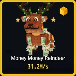 Gold Money Money Reindeer 31.2M s (Секретный персонаж) — Roblox, лот №231228