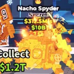 GOLD nacho spyder $312.5M s CRAFT (Секретный персонаж) — Roblox, лот №231233