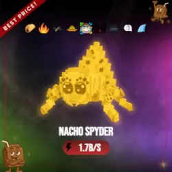 Gold Nacho Spyder 1.7B s (Секретный персонаж) — Roblox, лот №231238