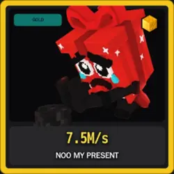 Gold Noo my Present 7.5M s (Секретный персонаж) — Roblox, лот №231266