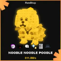 Gold Noodle Noodle Poodle 611.8M s (Секретный персонаж) — Roblox, лот №231274