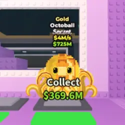 Gold Octoball 4 M s (Секретный персонаж) — Roblox, лот №231286