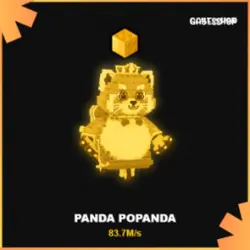 Gold Panda Popanda 83.7M s (Секретный персонаж) — Roblox, лот №231293