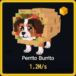 Gold Perrito Burrito 1.2M s (Секретный персонаж) — Roblox, лот №231297