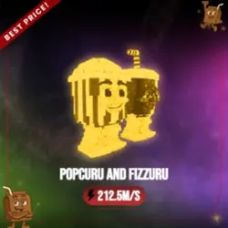 Gold Popcuru and Fizzuru 212.5M s (Секретный персонаж) — Roblox, лот №231265