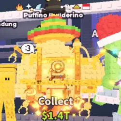Gold Puffino Builderino 953.2M s (Секретный персонаж) — Roblox, лот №231287