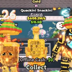 Gold Quackini Snackini 406.2M S (Nyancat) #S5WN9M (Секретны… — Roblox, лот №231296