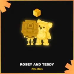 Gold Rosey and Teddy 206.2M s (Секретный персонаж) — Roblox, лот №231334