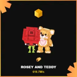 Gold Rosey and Teddy 618.7M s (Секретный персонаж) — Roblox, лот №231335