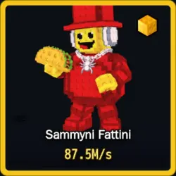 Gold Sammyni Fattini 87.5M s (Секретный персонаж) — Roblox, лот №231389