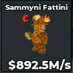 Gold Sammyni Fattini 892.5M s zonn (Секретный персонаж) — Roblox, лот №231391