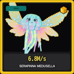 Gold Serafinna Medusella 6.8M s (Секретный персонаж) — Roblox, лот №231447