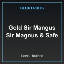 Gold Sir Mangus Sir Magnus & Safe (Секретный персонаж) — Roblox, лот №231451