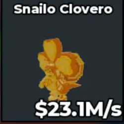 Gold Snailo Clovero 23.1 M s - Quick (Секретный персонаж) — Roblox, лот №231462