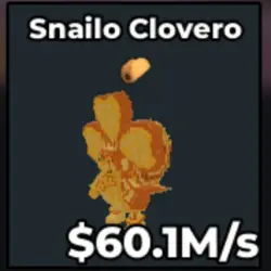 Gold Snailo Clovero 60.1 M s (Секретный персонаж) — Roblox, лот №231470