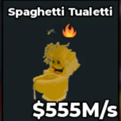 Gold Spaghetti Tualetti (f02203) (Секретный персонаж) — Roblox, лот №231472