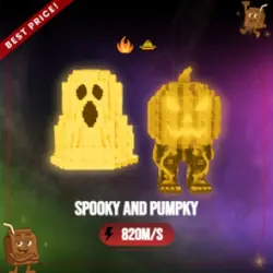 Gold Spooky and Pumpky 820M s (Секретный персонаж) — Roblox, лот №231496