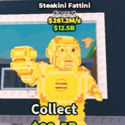 Gold Steakini Fattini 261.2M s (Секретный персонаж) — Roblox, лот №231502
