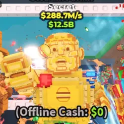 Gold Steakini Fattini 288.7M S (Glitch) #A8QK4N (Секретный … — Roblox, лот №231504