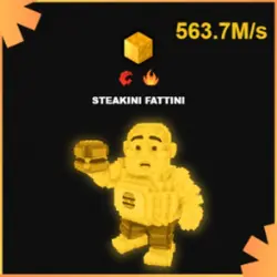 Gold Steakini Fattini 563.7M s #Tyr (Секретный персонаж) — Roblox, лот №231507