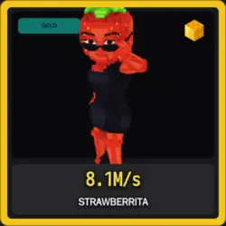 Gold Strawberrita 8.1M s (Секретный персонаж) — Roblox, лот №231517