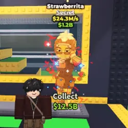 Gold Strawberrita with 1 mutation! Great for fuse machine (… — Roblox, лот №231519