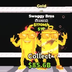 Gold Swaggy Bros 170 M s (Секретный персонаж) — Roblox, лот №231539