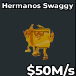 Gold Swaggy Bros 50M S V248 (Секретный персонаж) — Roblox, лот №231518