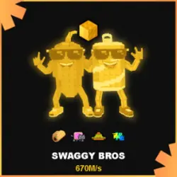Gold Swaggy Bros 670M s (Секретный персонаж) — Roblox, лот №231336