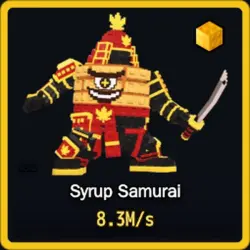 Gold Syrup Samurai 8.3M s (Секретный персонаж) — Roblox, лот №231347