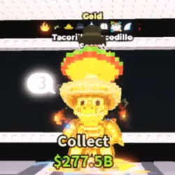 Gold Tacorillo Crocodillo 440.6 M s (Секретный персонаж) — Roblox, лот №231357