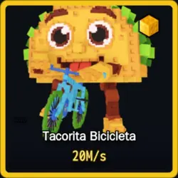Gold Tacorita Bicicleta 20M s (Секретный персонаж) — Roblox, лот №231364