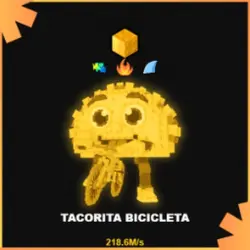 Gold Tacorita Bicicleta 218.6M s (Секретный персонаж) — Roblox, лот №231365