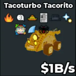 Gold Tacoturbo Tacorito 1b s (Секретный персонаж) — Roblox, лот №231372