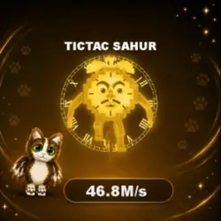 Gold Tictac Sahur 46.8M s (Секретный персонаж) — Roblox, лот №231399
