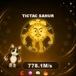 Gold Tictac Sahur 778.1M s (Секретный персонаж) — Roblox, лот №231404