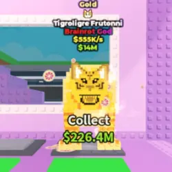 Gold Tigroligre Frutonni 550 K s (MEOWL TRAIT) (Brainrot Go… — Roblox, лот №231407