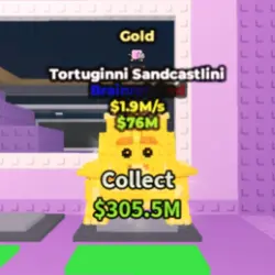 Gold Tortuginni Sandcastlini 1.9 M s (NO TACO TRAIT) (Brain… — Roblox, лот №231421